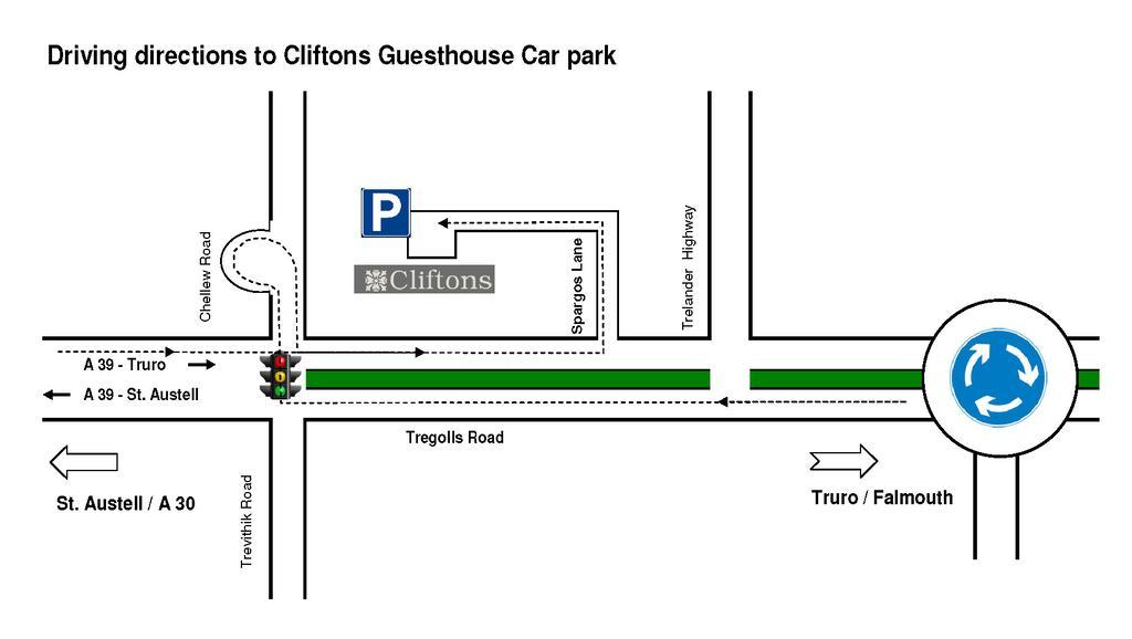 Cliftons Guest House Труро Экстерьер фото